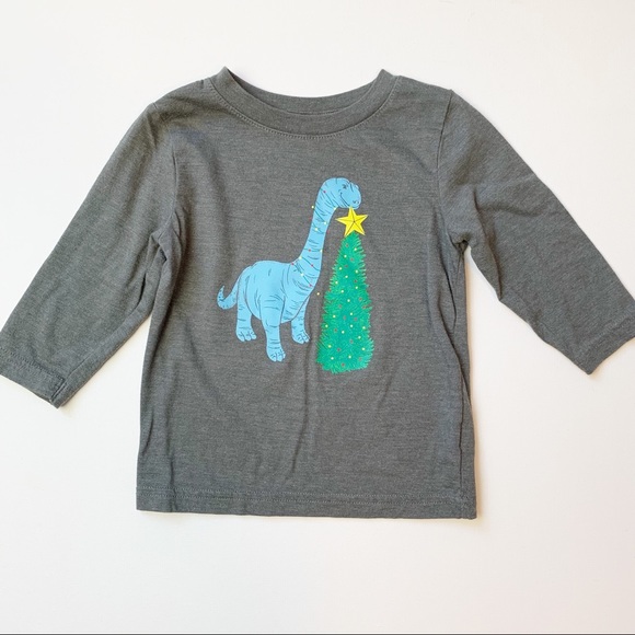 Cat & Jack dinosaur christmas tree t-shirt - Picture 1 of 4